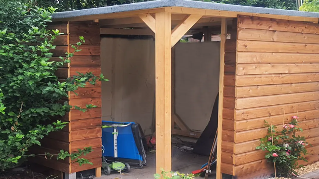 Maatwerk schuurtje Douglas